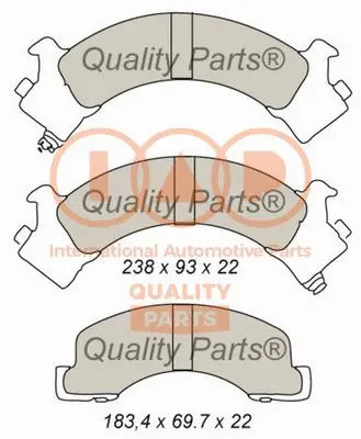 Brake Pad Set, disc brake (704-09091)