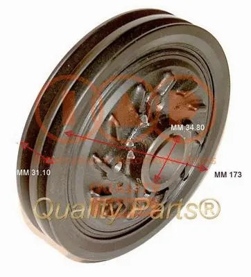 Belt Pulley, crankshaft (132-12021)