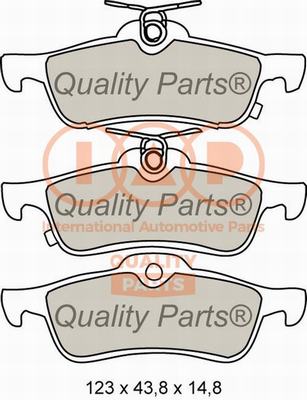 Brake Pad Set, disc brake (704-17005X)