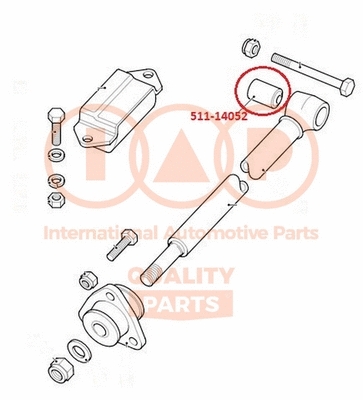 Mounting, control/trailing arm
