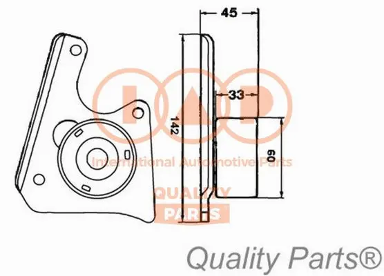 Tensioner Pulley, timing belt (127-06022)