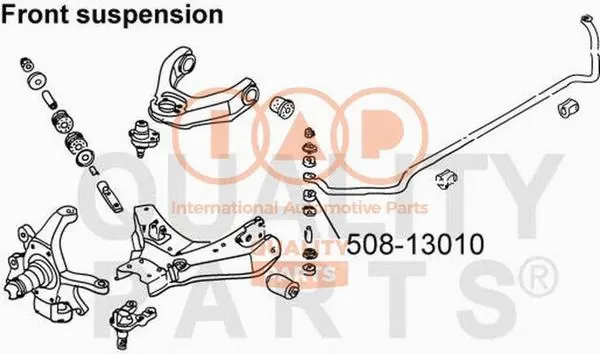 Mounting, stabiliser bar (508-13010)