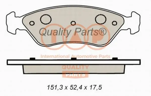 Brake Pad Set, disc brake (704-21040)