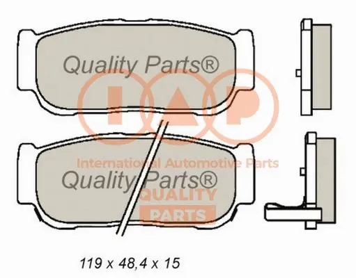 Brake Pad Set, disc brake (704-18041)