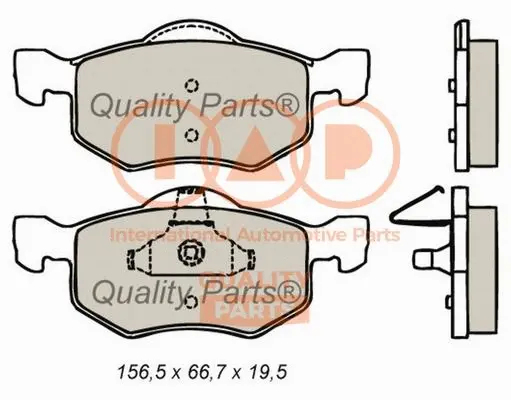 Brake Pad Set, disc brake (704-11090)