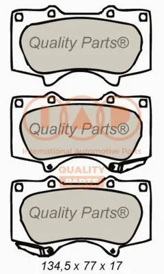 Brake Pad Set, disc brake (704-12028)