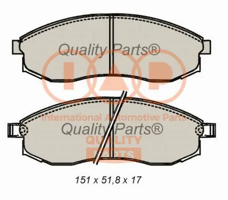 Brake Pad Set, disc brake (704-13099)