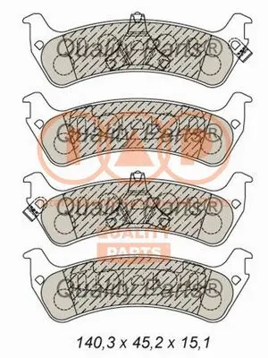 Brake Pad Set, disc brake (704-04012)