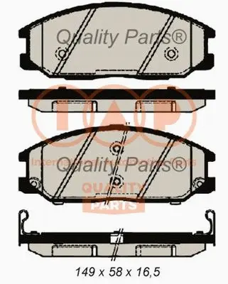 Brake Pad Set, disc brake (704-18032)