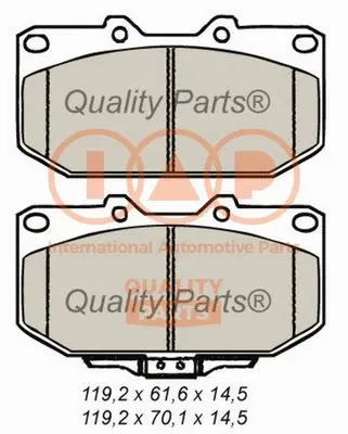 Brake Pad Set, disc brake (704-13073)