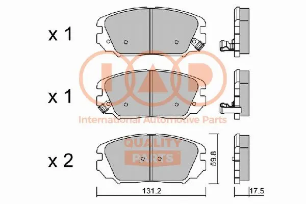 Brake Pad Set, disc brake (704-07037P)