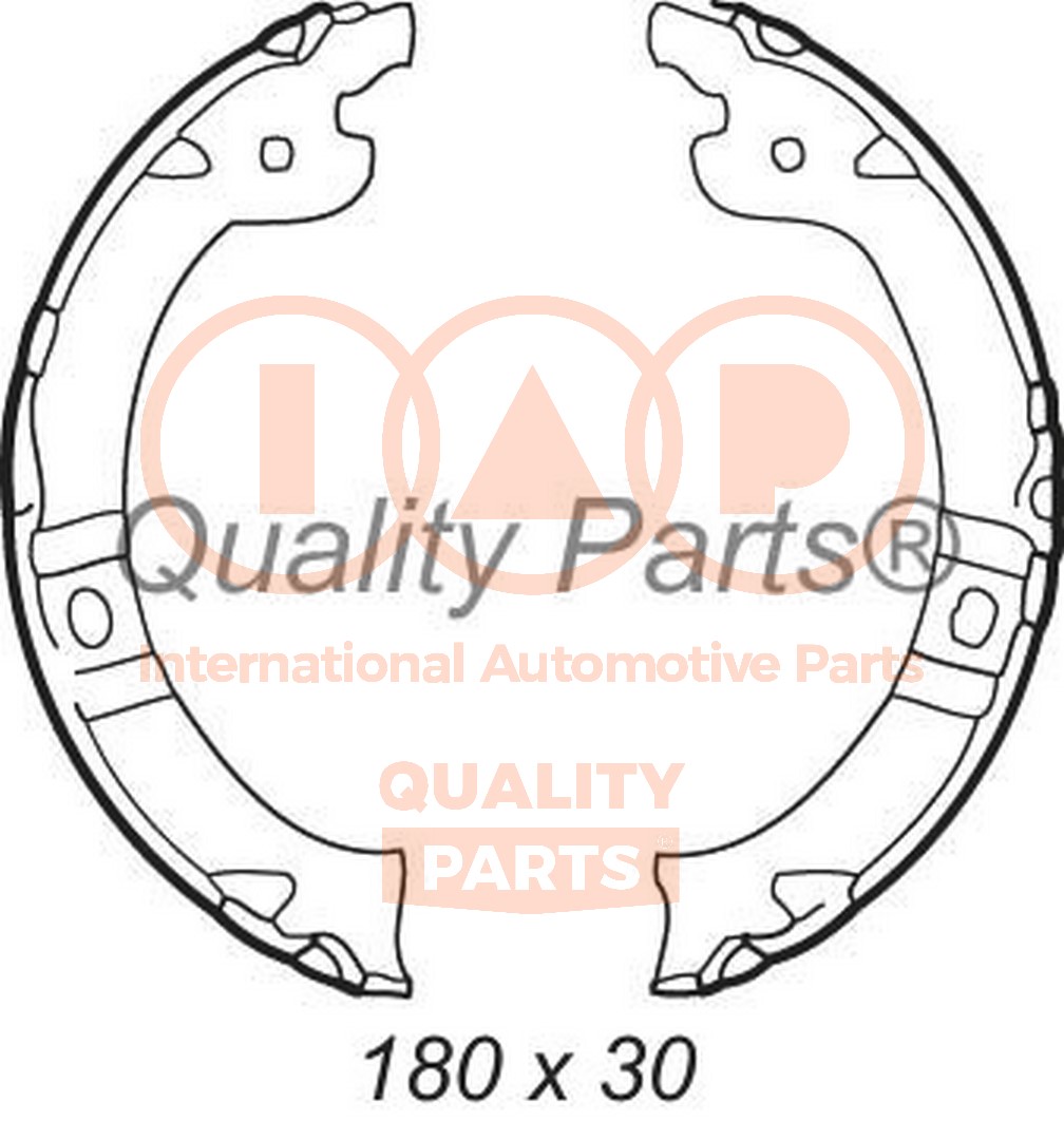 Brake Shoe Set, parking brake
