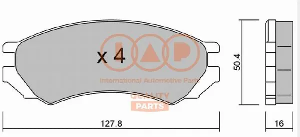 Brake Pad Set, disc brake (704-13080P)