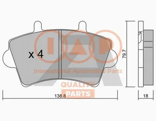 Brake Pad Set, disc brake (704-13160P)