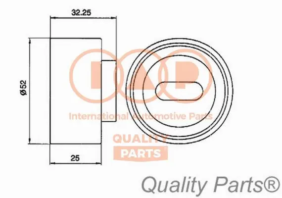 Tensioner Pulley, timing belt (127-11010)