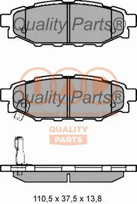 Brake Pad Set, disc brake (704-15052)