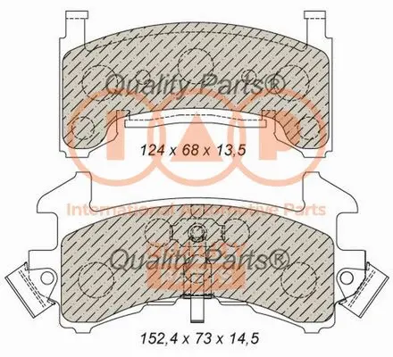 Brake Pad Set, disc brake (704-01020)
