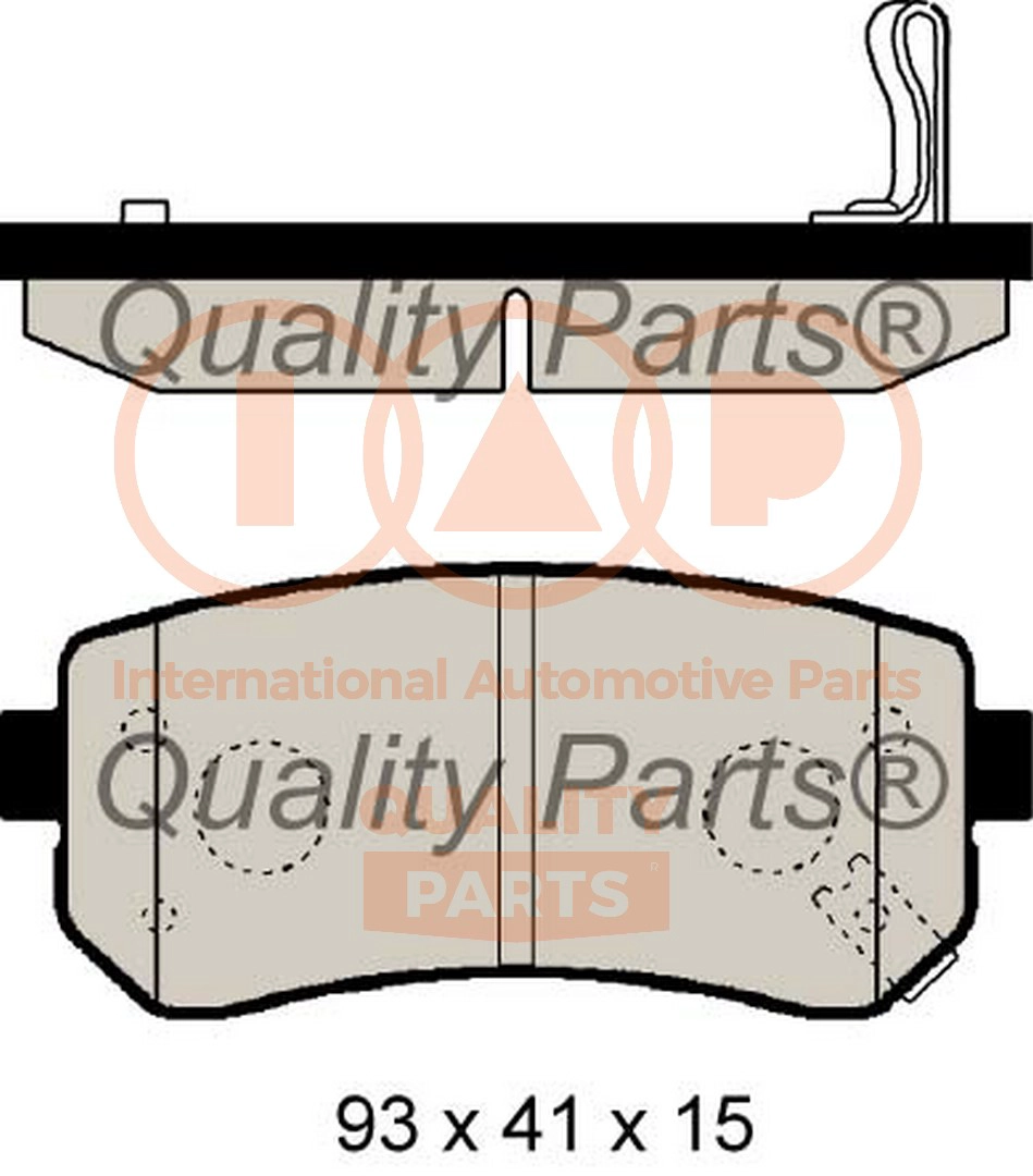 Brake Pad Set, disc brake (704-07004G)
