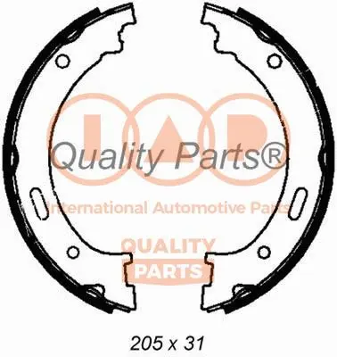 Brake Shoe Set, parking brake (705-10046)