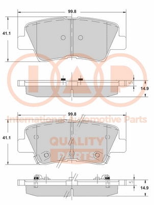 Brake Pad Set, disc brake (704-07005)
