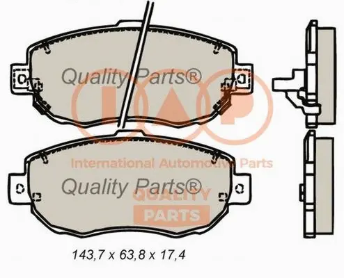Brake Pad Set, disc brake (704-17110P)