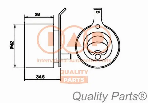 Tensioner Pulley, timing belt (127-20060)