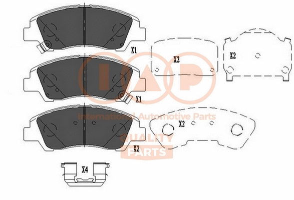 Brake Pad Set, disc brake (704-07094)