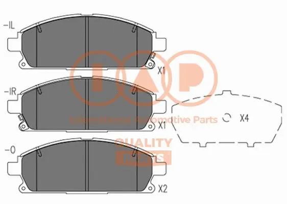 Brake Pad Set, disc brake (704-13100)