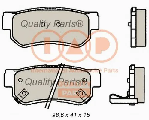Brake Pad Set, disc brake (704-07076)
