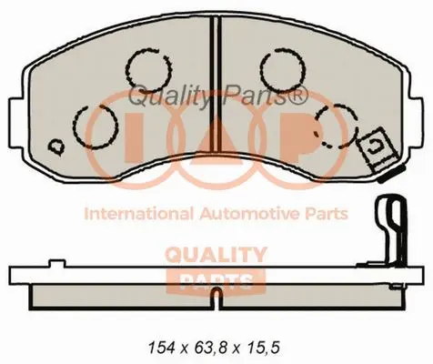 Brake Pad Set, disc brake (704-21081)