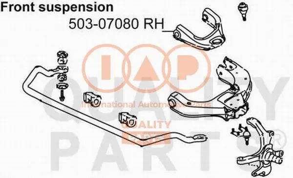 Control/Trailing Arm, wheel suspension (503-07080)