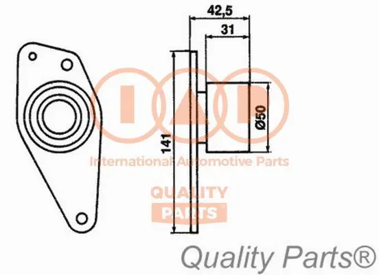 Tensioner Pulley, timing belt (127-12084)