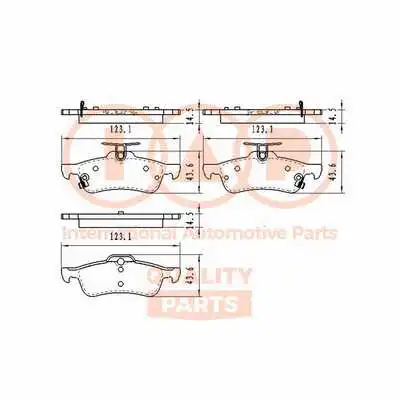 Brake Pad Set, disc brake (704-06111)