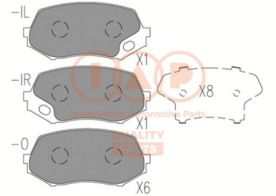 Brake Pad Set, disc brake (704-12106)