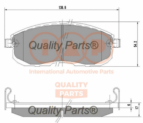 Brake Pad Set, disc brake (704-13210)