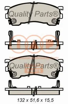Brake Pad Set, disc brake (704-11054)