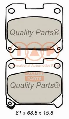 Brake Pad Set, disc brake (704-17069)