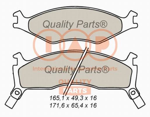 Brake Pad Set, disc brake (704-21020X)