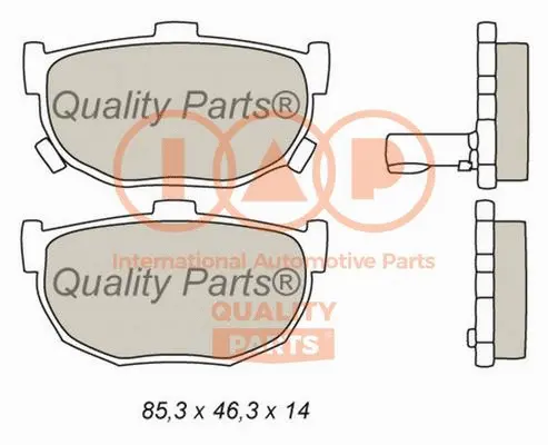 Brake Pad Set, disc brake (704-21043G)