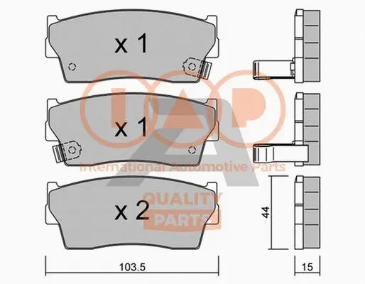 Brake Pad Set, disc brake (704-16050P)