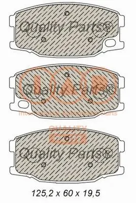 Brake Pad Set, disc brake (704-12101)