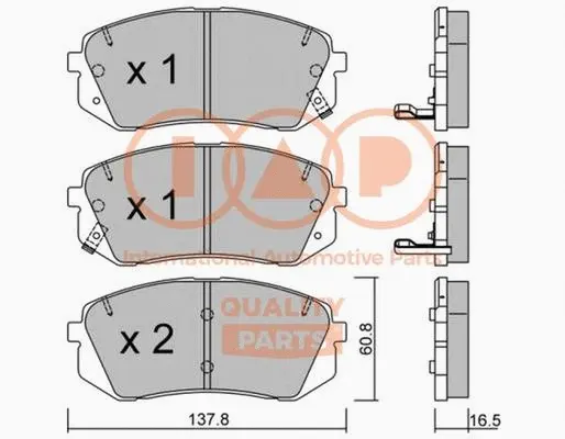 Brake Pad Set, disc brake (704-07002P)