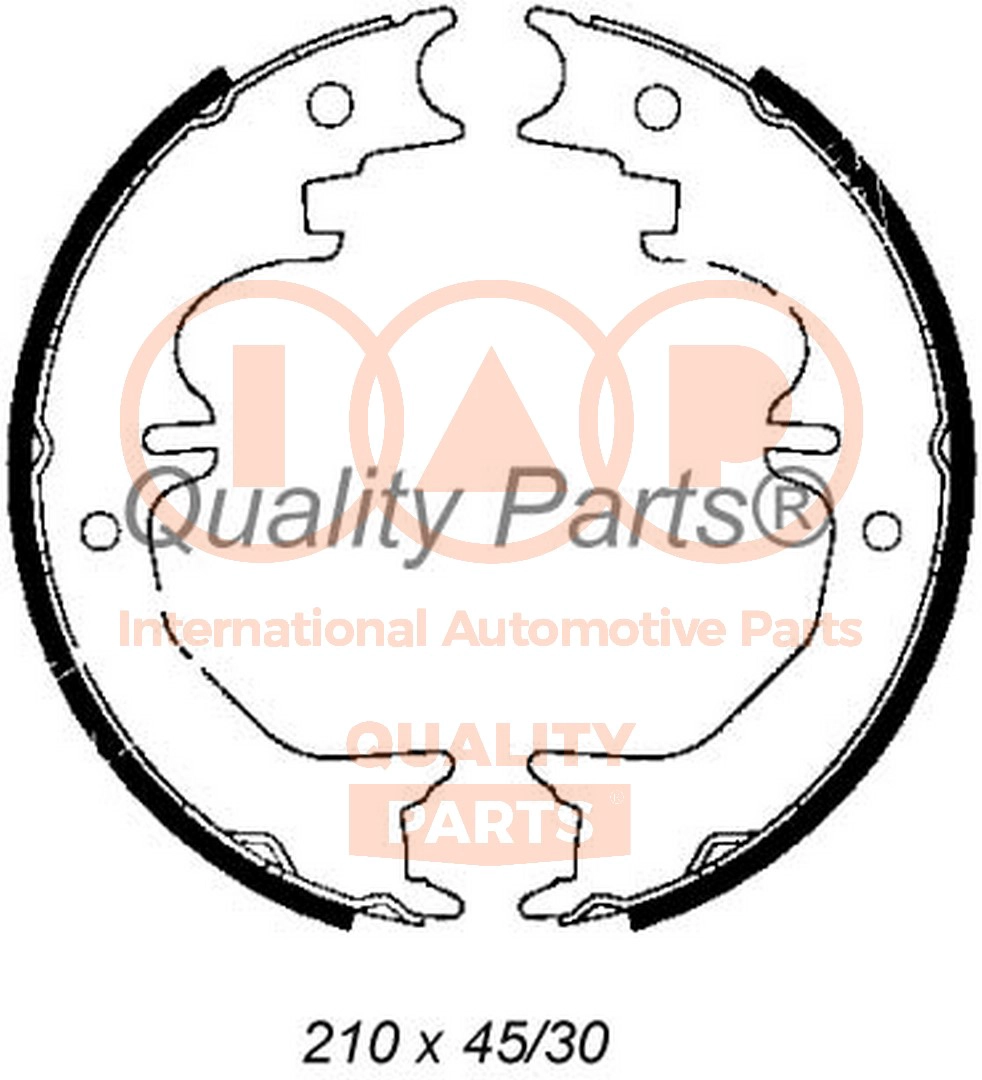 Brake Shoe Set, parking brake