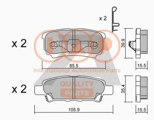 Brake Pad Set, disc brake (704-10071P)