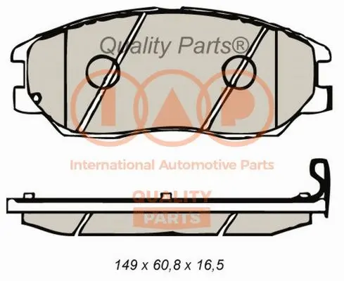Brake Pad Set, disc brake (704-18040)