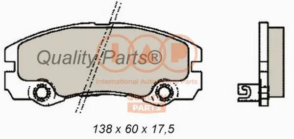 Brake Pad Set, disc brake (704-09070)