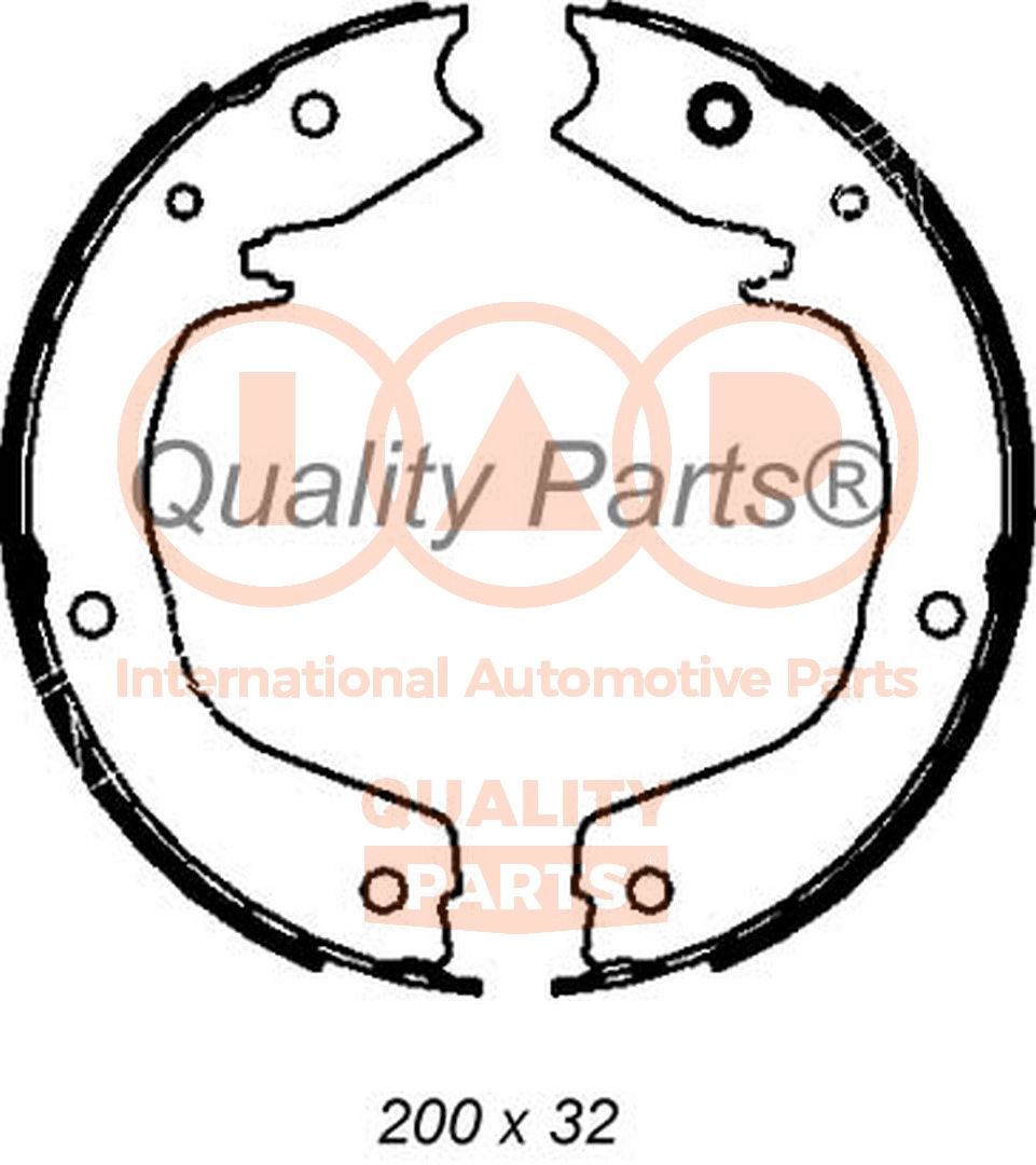 Brake Shoe Set, parking brake
