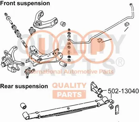 Bushing, leaf spring (502-13040)