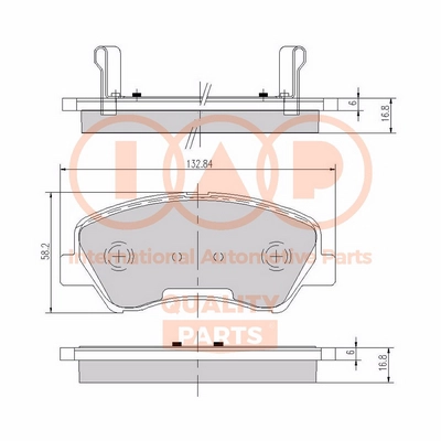 Brake Pad Set, disc brake (704-21074X)