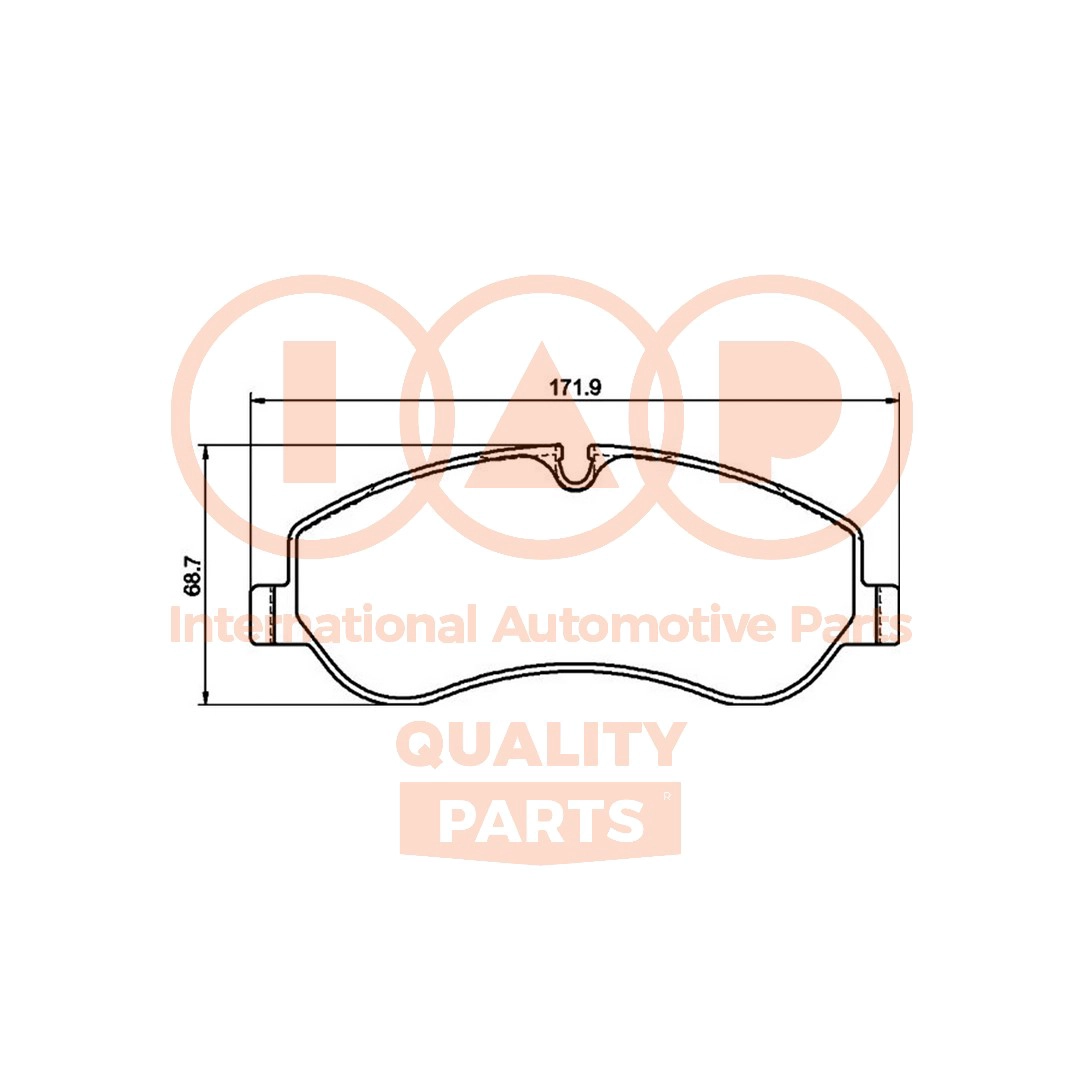 Brake Pad Set, disc brake (704-04053)